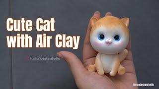 how to make cute doll with air dry clay crafts foam clay polymer clay Fondant easy clay art tutorial