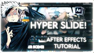 COOL HYPER SLIDE EFFECT FOR YOUR EDITS! | After Effects Amv Tutorial