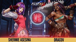 KOFXV Shermie Asesina (Shermie/Athena/Leona) Vs Dracov (Darli/Ramon/Billy) #kofxv  New Patch