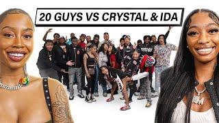 20 GUYS VS 2 INFLUENCERS: ITSREALLYCRYSTAL & POSTIVEIDA