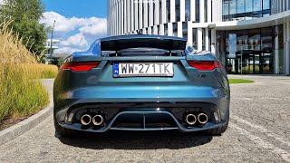 Jaguar F-Type R 5.0 V8 sound, exhaust sound, revs, launch control, cold start, acceleration