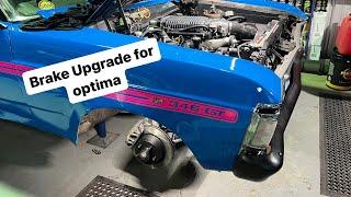 How to change Ford Xy-Xf brakes and pads. Upgrade for Optima Ultimate Street Car Challenge.