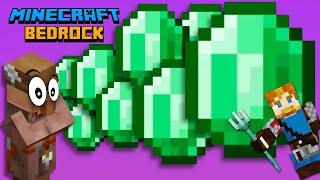 How to get Infinite Emeralds!!! [Minecraft Bedrock 1.18] #shorts