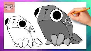 How To Draw Pebble from Dandy's World | Easy Drawing Tutorial