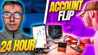 24 HOUR FOREX ACCOUNT FLIP !!!!! (INSANE)