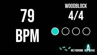 Metronome 79 BPM 4/4 - Woodblock