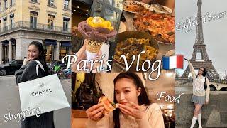 【Paris vlog 】人生初のパリ沢山歩いて食べてショッピングした1日をお届け︎エッフェル塔/凱旋門/ショッピング