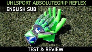 UHLSPORT TENSION GREEN ABSOLUTGRIP REFLEX | goalkeeperglove test & review | SHERLOCK GLOVES