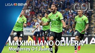 Gol de M. Olivera | Monterrey 0 - 1 Juárez | Liga MX - Clausura 2020  - Jornada 6 | LIGA BBVA MX