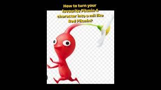 How to turn your favourite Pikmin 4 character into a mii like Red Pikmin? #pikmin4 #mii #shorts