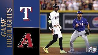 Rangers vs. D-backs World Series Game 3 Highlights (10/30/23) | MLB Highlights