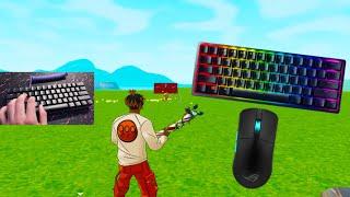 RAZER HUNTSMAN MINI ASMR Chill Satisfying Gameplay (Fortnite 390HZ)