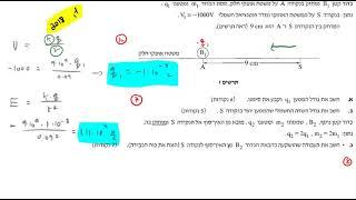 בגרות פיזיקה חשמל 2018 שאלה 1 - אלקטרוסטטיקה: אנרגיה חשמלית, פוטנציאל חשמלי ושדה חשמלי