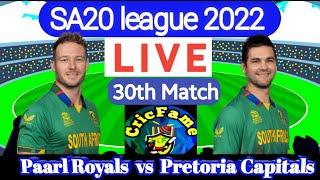 Paarl Royals vs Pretoria Capitals | SA20 League 2023 -  15th Match | PC vs DSG I Cricfame