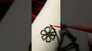 Easy flower tattoo design # shorts # viral # youtube # tattoo