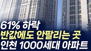 인천 1000세대 아파트,61%하락 반값에도 안팔리는 곳(부동산 아파트 미분양 분양권 입주권 재개발 재건축)