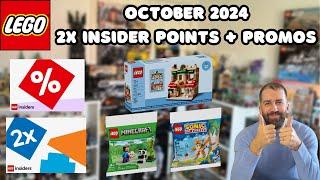 LEGO Double Insider Points + GWP Promos - October 2024!