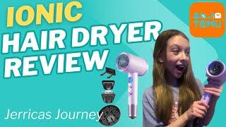 Ionic Hair Dryer Review #hairdryer #review #haircare #temu