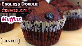 How To Make Eggless Double Chocolate Muffins || Banana Muffins Recipe || Desert Food Feed