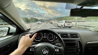 Volkswagen Jetta 2015 1.6 110 HP / first person test drive