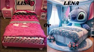 LISA OR LENA girls onlyy//HelloKitty Vs Stitch