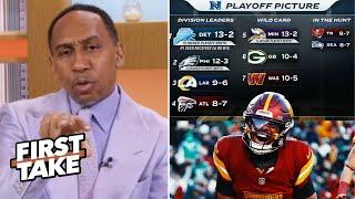 FIRST TAKE | Stephen A. on NFC Playoffs scenario: 3-team race for No. 1 seed: Lions-Eagles-Packers