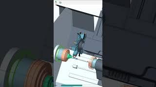 SprutCAM Turning CY Axis with Subspindle Simulation #cadcamsolutions #sprutcamturning
