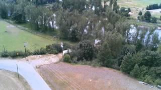 view of grand forks bc from hero xq-5 quad copter