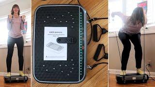 Tawom Vibration Plate with Resistance Arm Bands | Full Unboxing, Demo + Review