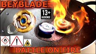 (13+)BATTLE ON FIRE: [SLOWMOTION] Flaming Spriggan vs Ice Longinus-Beyblade Burstベイブレードバースト베이블레이드버스트