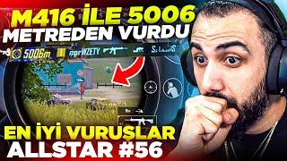 M416 İLE 5006 METREDEN EŞİ BENZERİ GÖRÜLMEYEN VURUŞ!  EN İYİ VURUŞLAR ALLSTAR #56 | PUBG MOBILE