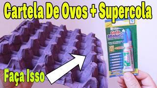 Super Solda INDESTRUTÍVEL com Cartela de Ovos e Supercola! Truque Fácil e Rápido!