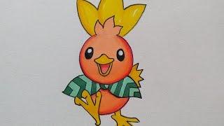 Let's Draw Super Mystery Dungeon Torchic