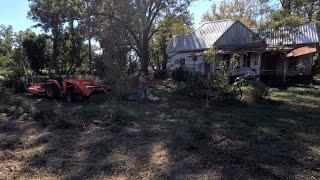 FALL YARD MOWING ON 140 YEAR OLD FARM!