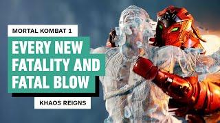 Mortal Kombat 1: Khaos Reigns - Every New Fatality and Fatal Blow (4K Gameplay)