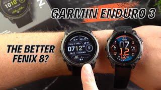 Garmin Enduro 3 Review + Comparison to the Fenix 8! (I Was Surprised!)