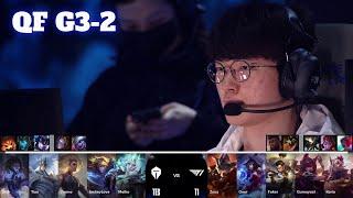 TES vs T1 - Game 2 | Quarter Final LoL Worlds 2024 | Top Esports vs T1 G2 full