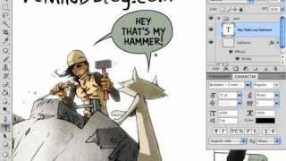 Easy Word Balloons for Comics in Photoshop CS4