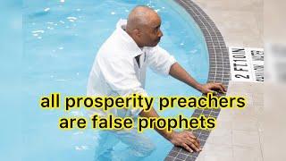 Pastor Gino Jennings all prosperity preachers are false prophets