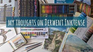 Playing With Derwent Inktense Pencils, Blocks & Paint Pans: Do I Like Them? Sharing Some Thoughts