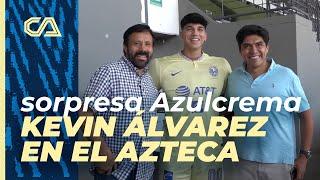 Sorpresa Azulcrema: Kevin Álvarez en el Estadio Azteca, nuevo refuerzo en la tribuna