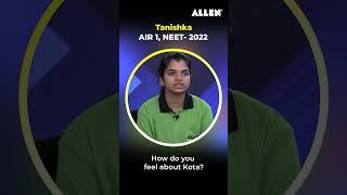 Kota के बारे में NEET Topper Tanishka (AIR-1) ने क्या कहा | Kota Coaching | #NEET2023 #NEET2022