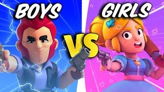 BOY Gamers vs GIRL Gamers in BRAWL STARS (Who Will Win???)