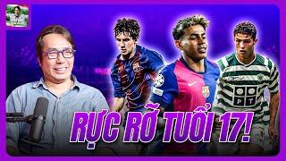 TUỔI 17 CỦA LAMINE YAMAL QUÁ RỰC RỠ, RONALDO VÀ MESSI KHÔNG THỂ SÁNH BẰNG?