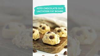 Keto Chocolate Chip Lactation Fat Bombs to Increase Milk Supply Postpartum Keto and Breastfeeding