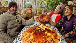 How in Village Cooking   Azerbaijani Milk and Bean Pilaf AND Soft chocolate cake