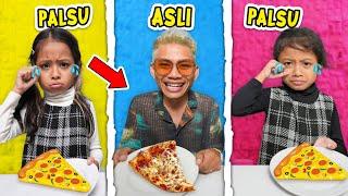 TANTANGAN MAKAN MAKANAN ASLI VS PALSU PART 2!! MAKIN ANEH MAKANANNYA!!