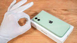 Apple iPhone 12 Unboxing 64 GB Green + Setup + 5G Speed Test ASMR