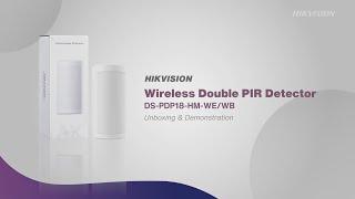 Wireless Double PIR Detector DS-PDP18-HM-WE/WB -  Unboxing & Demonstration