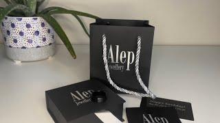 Unboxing Alep Jewellery personalised tungsten steel wedding ring for men